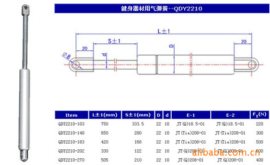 解析保险柜专用缓冲型气弹簧 五菱气动液压件厂优质供应